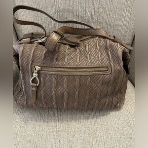 Cole Haan mocha tan supple leather bag